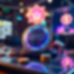 Conceptual representation of gambling token technology