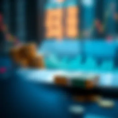 Visual representation of the impact of margin interest on investment returns