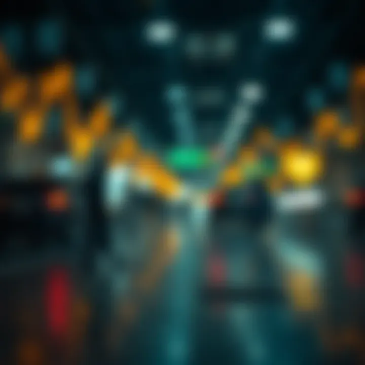 Visual representation of spot market dynamics in cryptocurrency trading