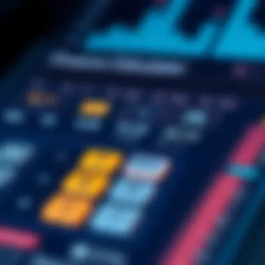 Visual representation of conversion calculator interface