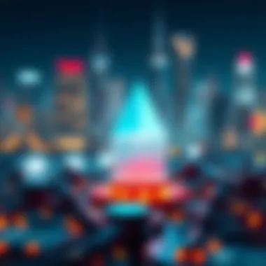 A visual representation of blockchain technology applications.