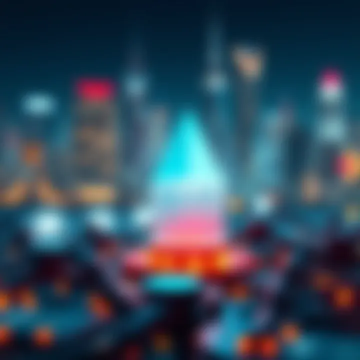 A visual representation of blockchain technology applications.