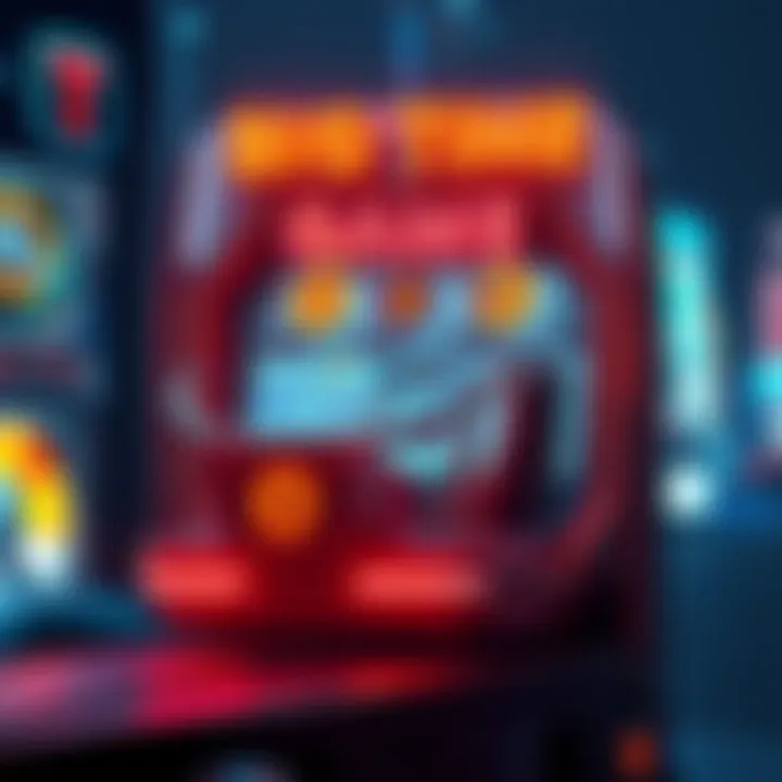 Concept art showcasing unique features of Big Time game