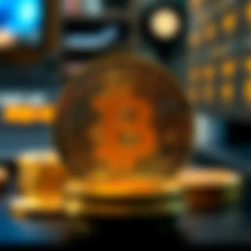 Illustration of value converters in cryptocurrency