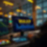 Cryptocurrency exchange platform interface