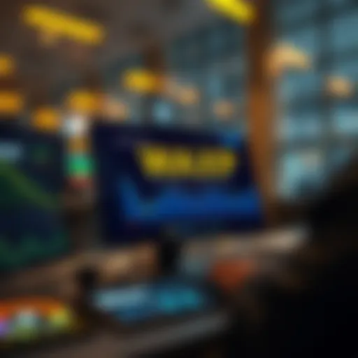 Cryptocurrency exchange platform interface